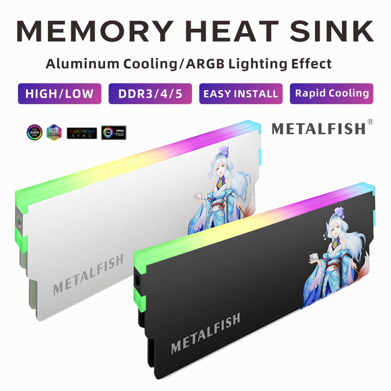 Ddr5 Rgb Ram - METALFISH DRAM ฮีทซิงค์ 5 V-3PIN ARGB