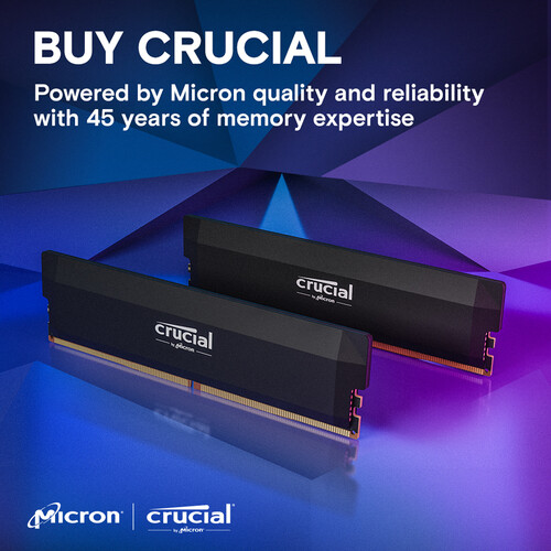 Crucial Pro DDR5 RAM 16GB 32GB - Ddr5 16Gb 6000Mhz บทวิจารณ์และราคา